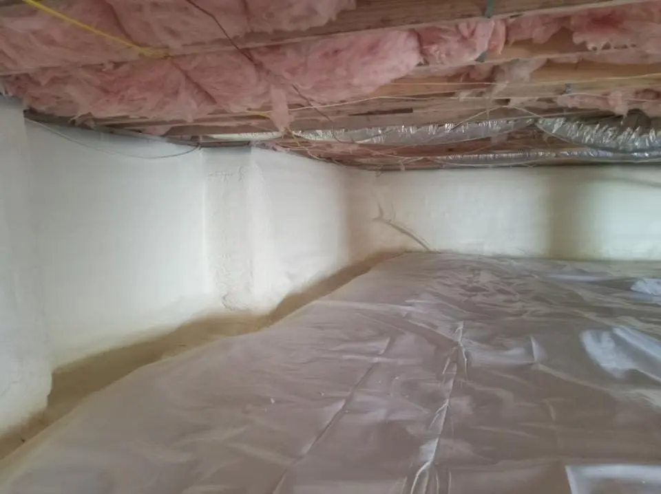Crawl space encapsulation with closed-cell spray foam for Roof Waterproofing in Eastlake